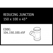 Marley Solvent Joint Reducing Junction 150x100x45° - 104.150.100.45F